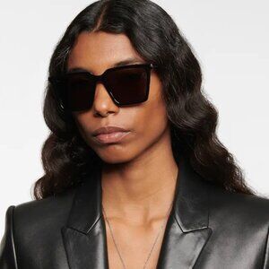 Saint Laurent Women Sunglasses Black Square SL474 001 BRAND NEW